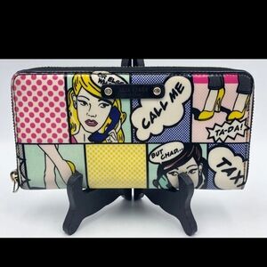 Kate Spade Retro Comic Pop Art Wallet NWOT